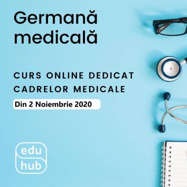 Germană medicală – curs nou online din 2 noiembrie